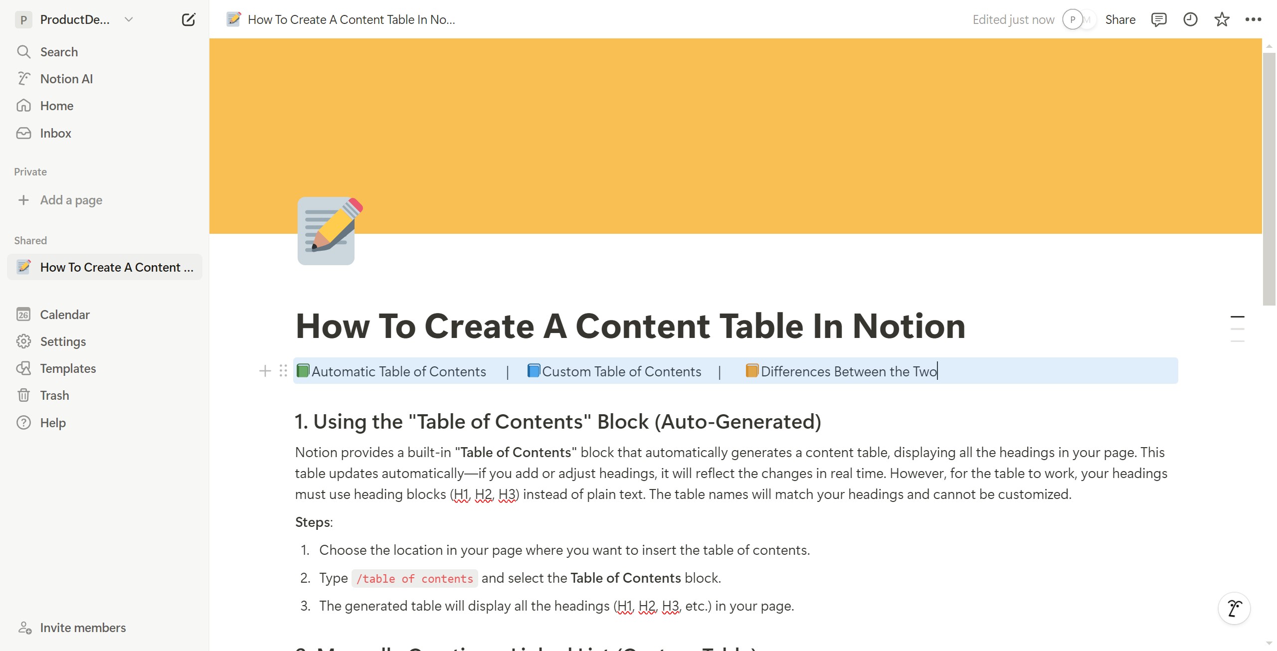 <p>Setup complete. Define the corresponding content section.</p>