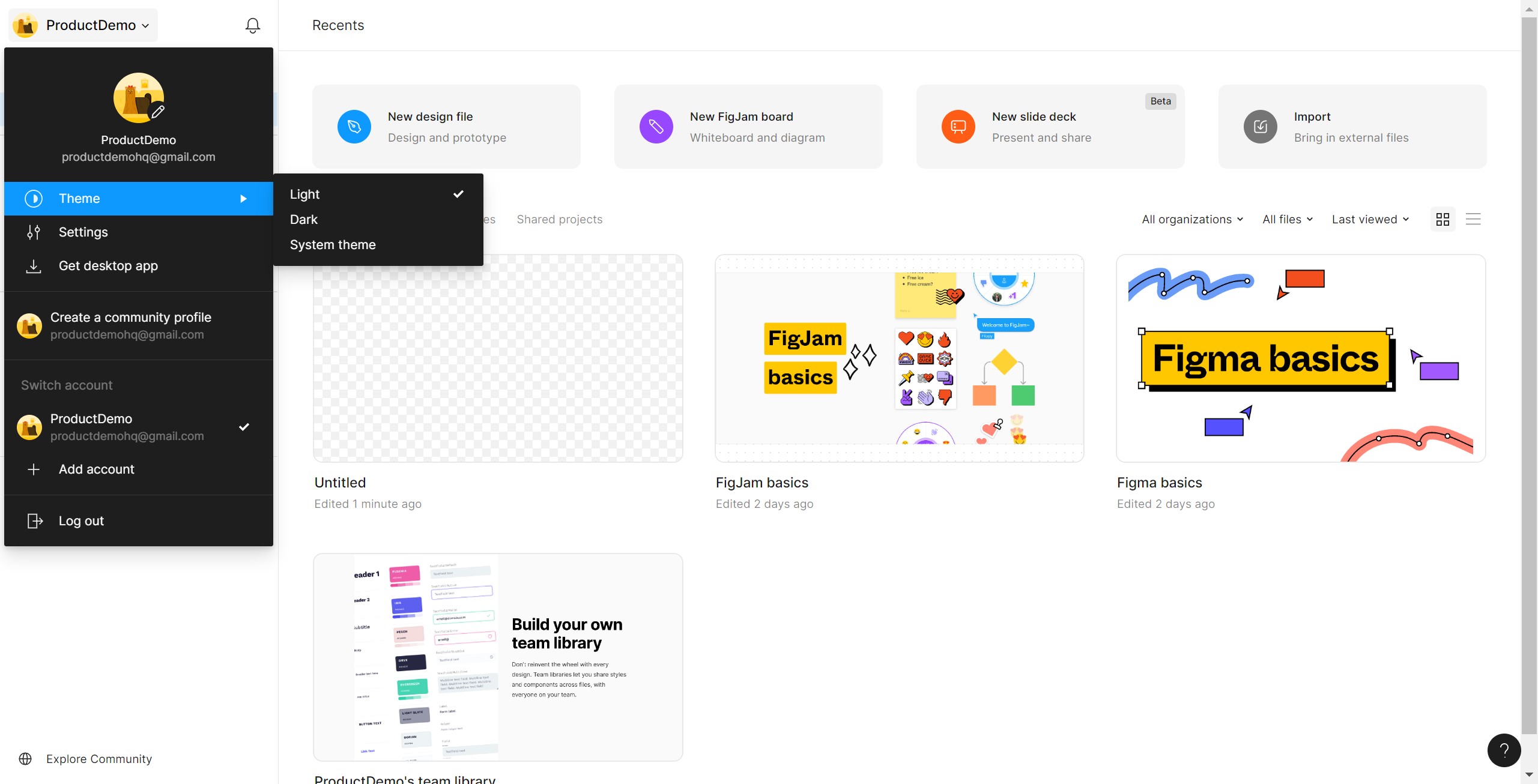 <p>Click on Theme and select Dark Mode.</p>