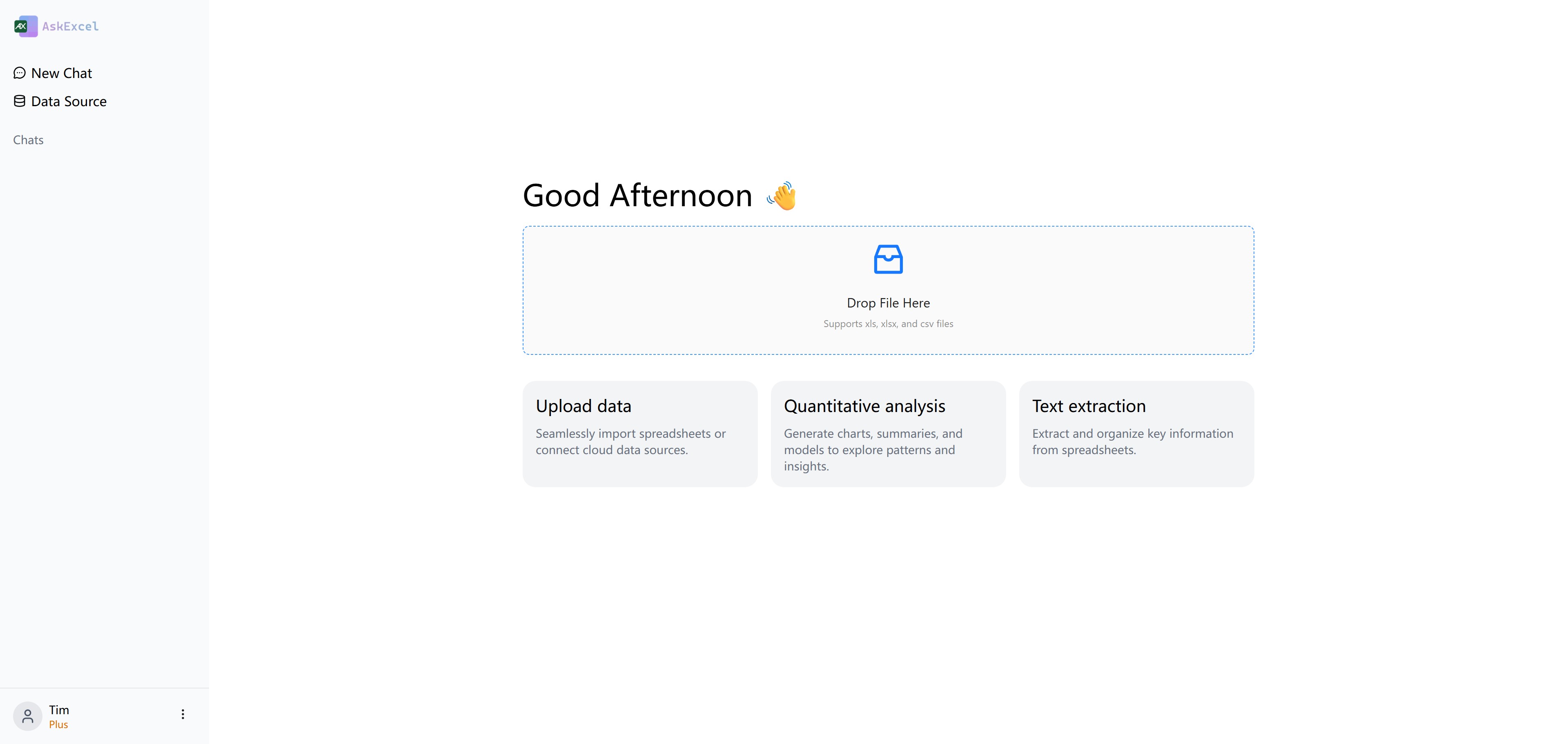 <p>Click "Drop File Here"</p>
