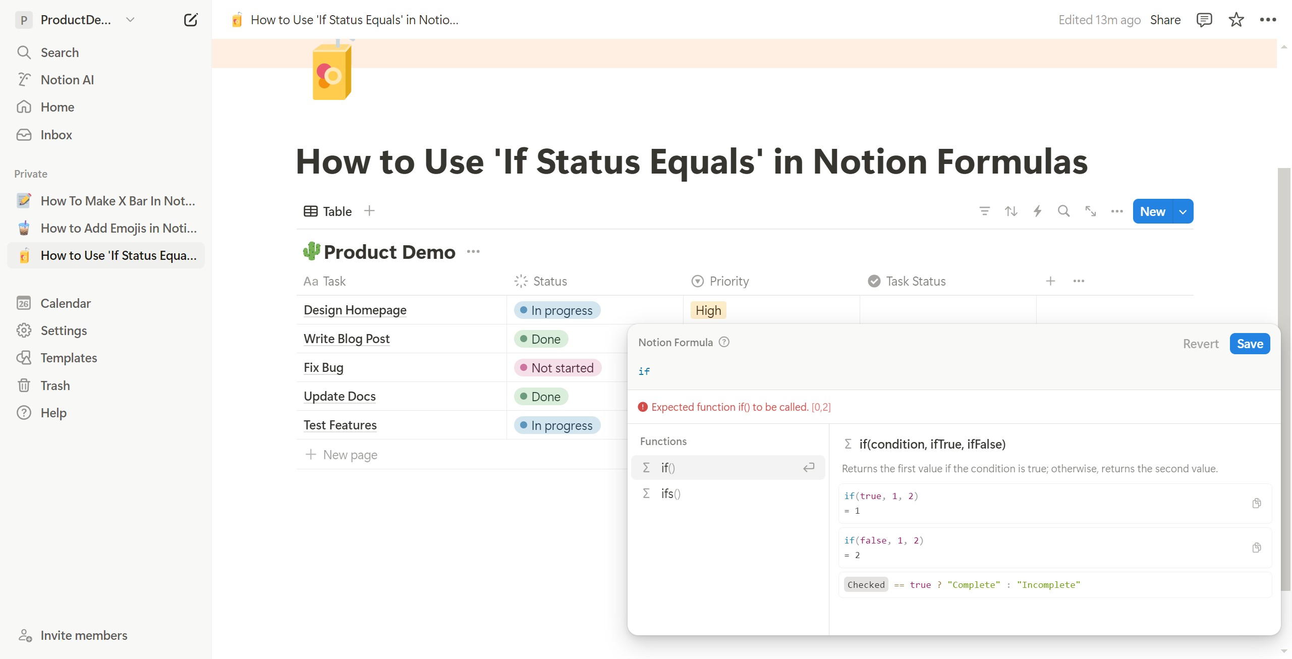 <p>Search for the IF function and select it.</p>
