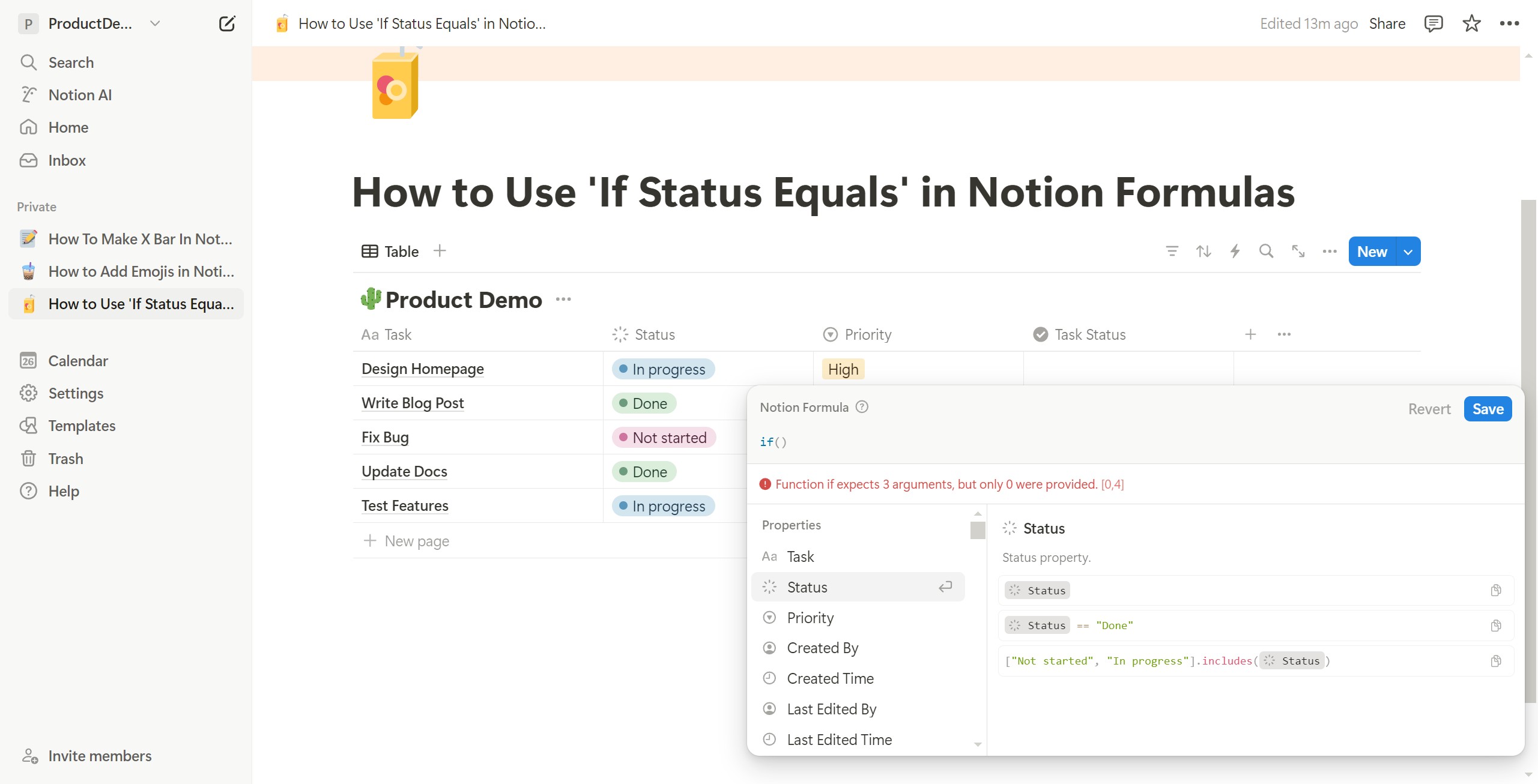 <p>Select the condition column.</p>