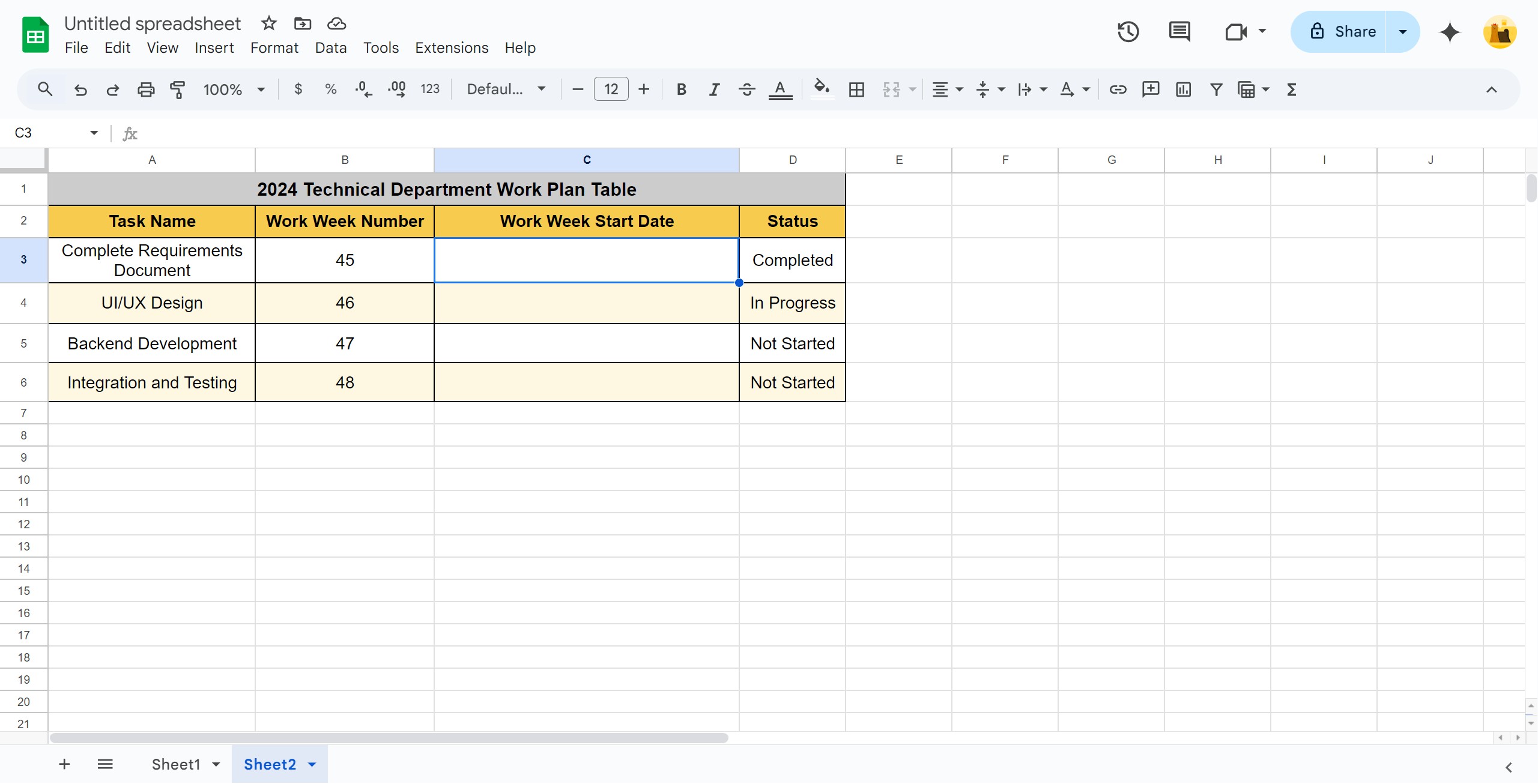 <p>How to Get the Date from Google Sheets Work Week Date</p>