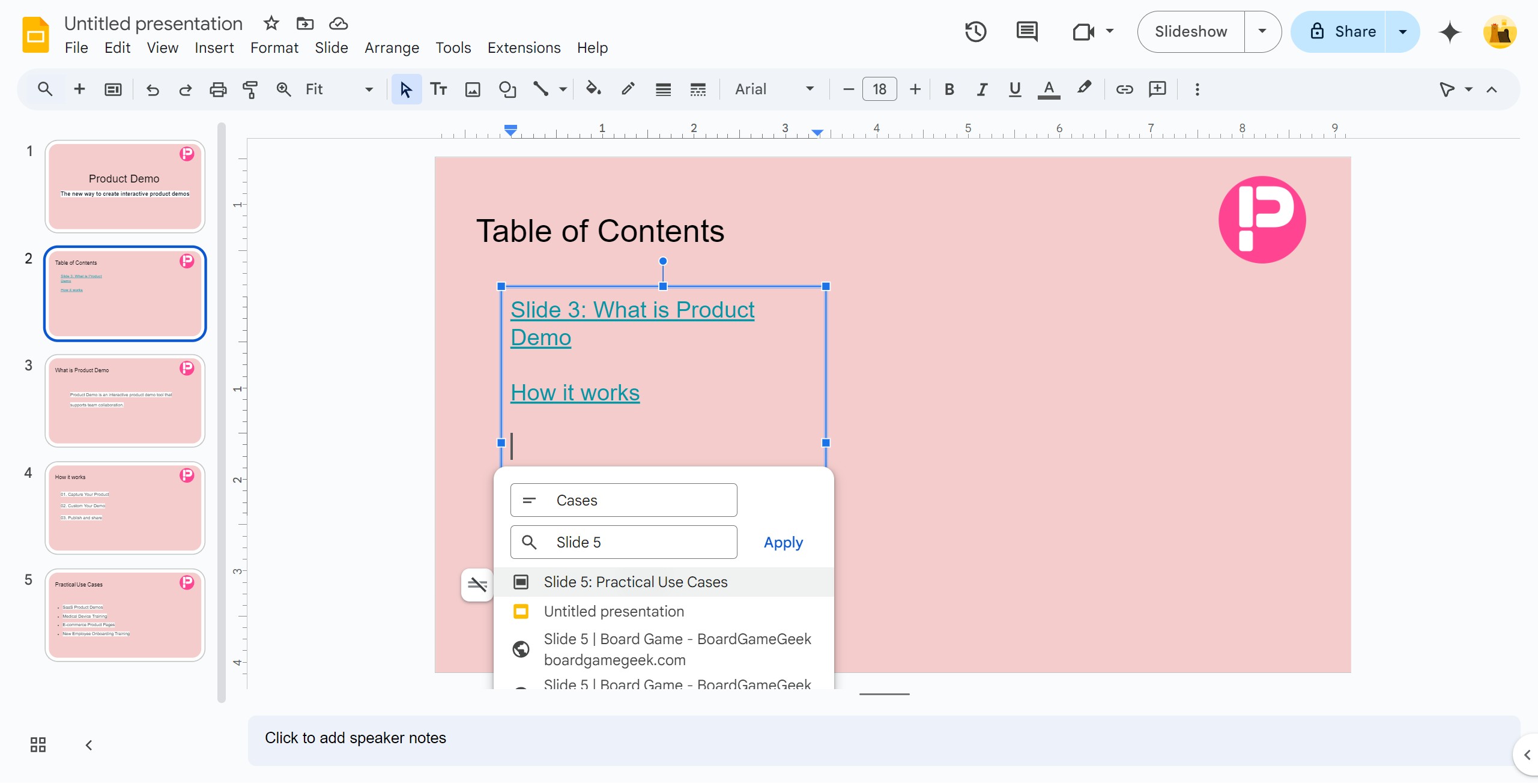 <p>Click Slide 5: Practical Use Cases</p>