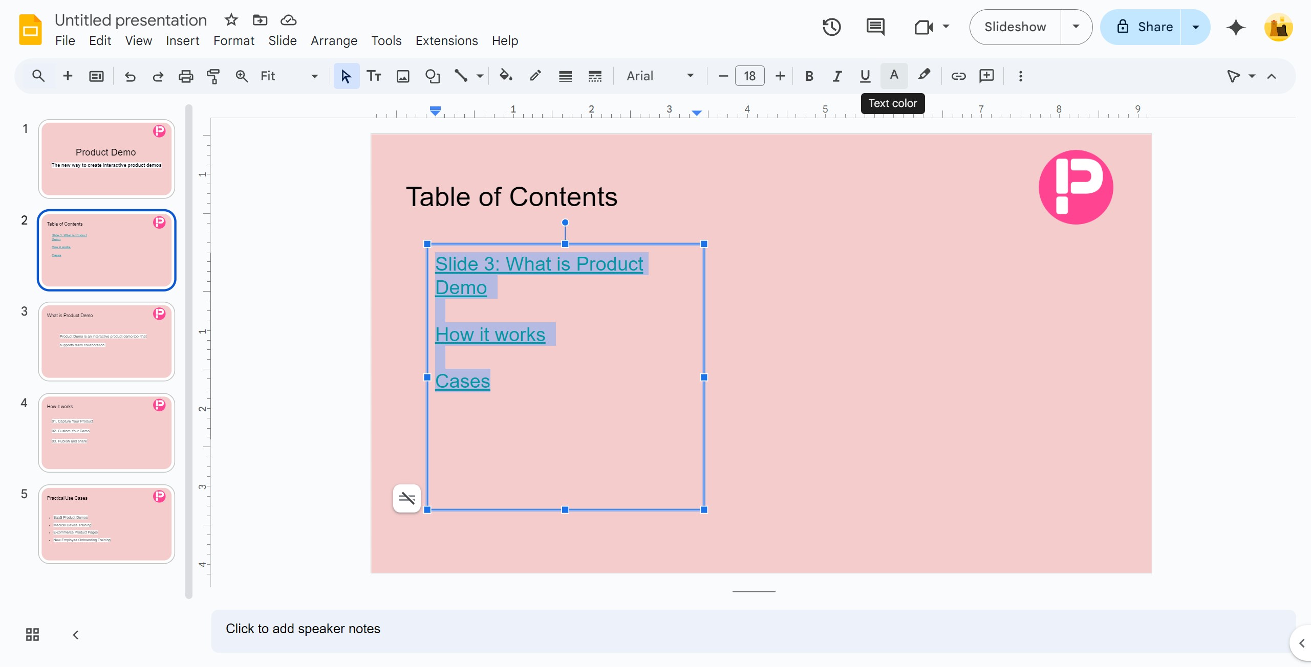 <p>The set table of contents style can also be modified.</p>