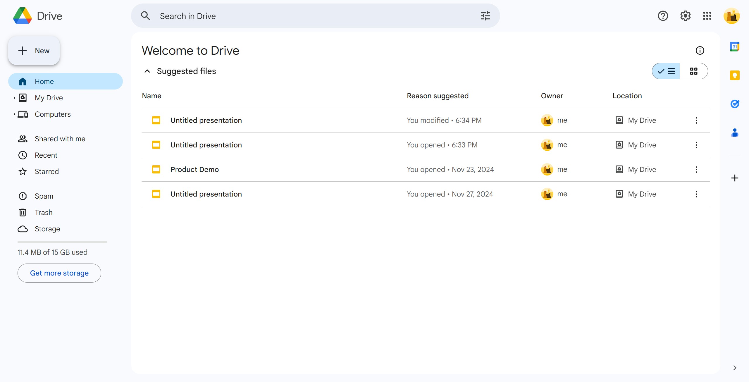 <p>To insert audio into Google Slides, you need to upload the audio file to Google Drive first.Click here to upload.</p>