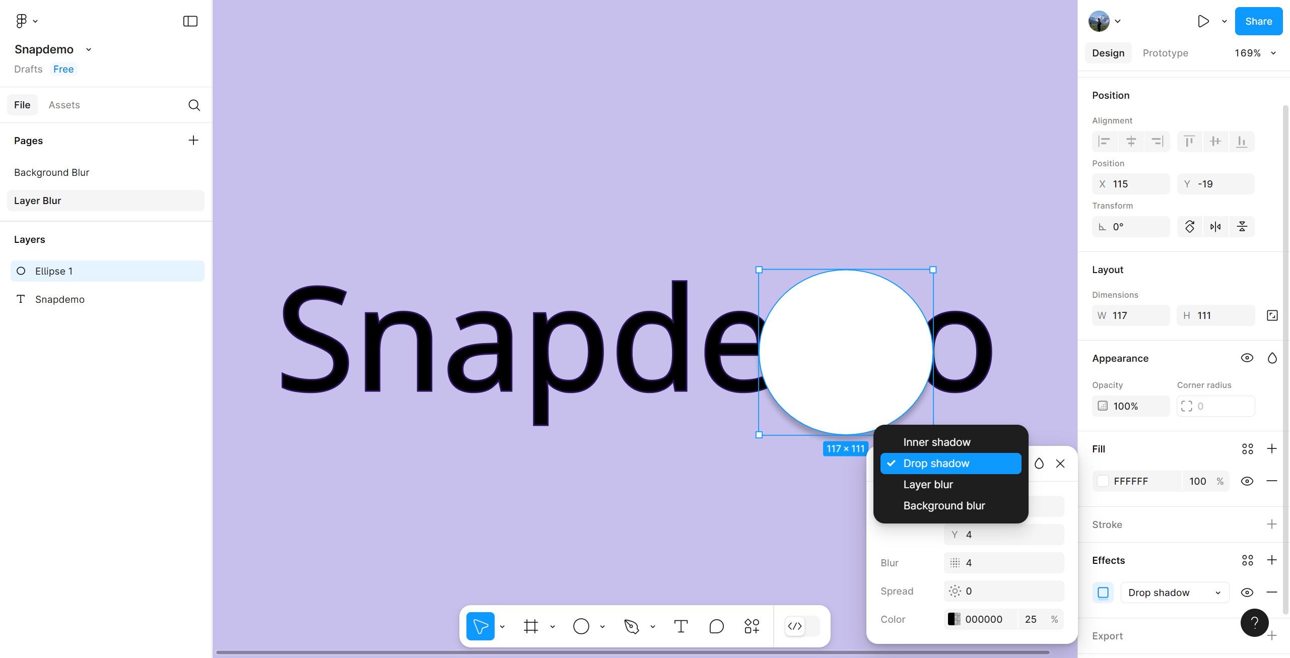 <p>Click "Drop shadow"</p>