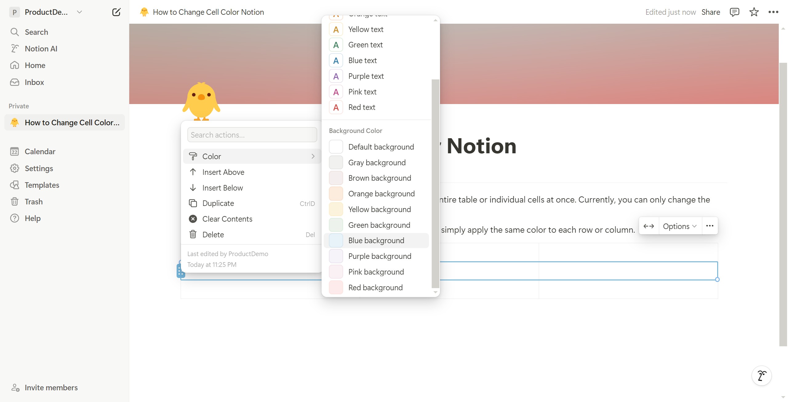 <p>Click on the color and select.</p>