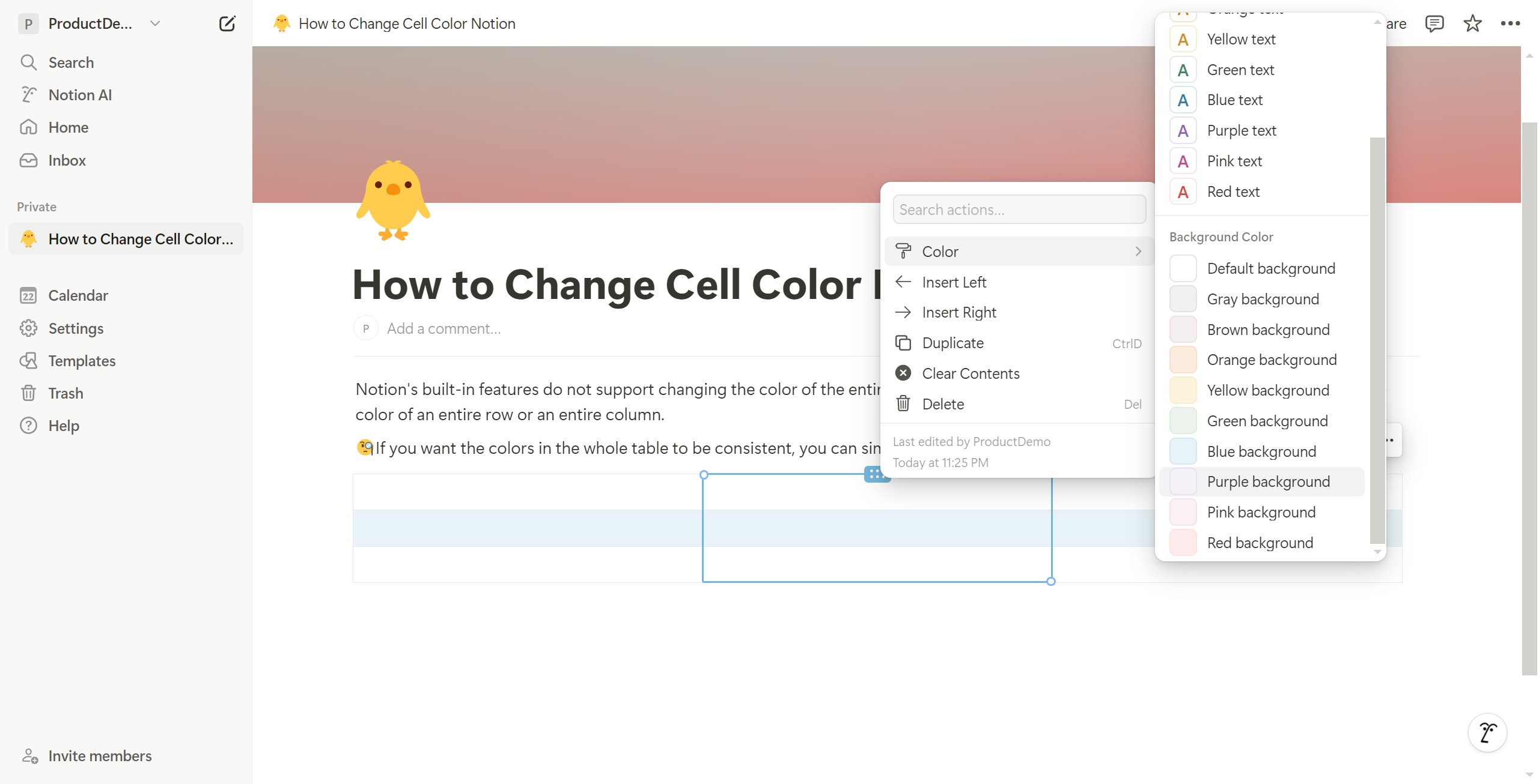 <p>Click on the color and select.</p>