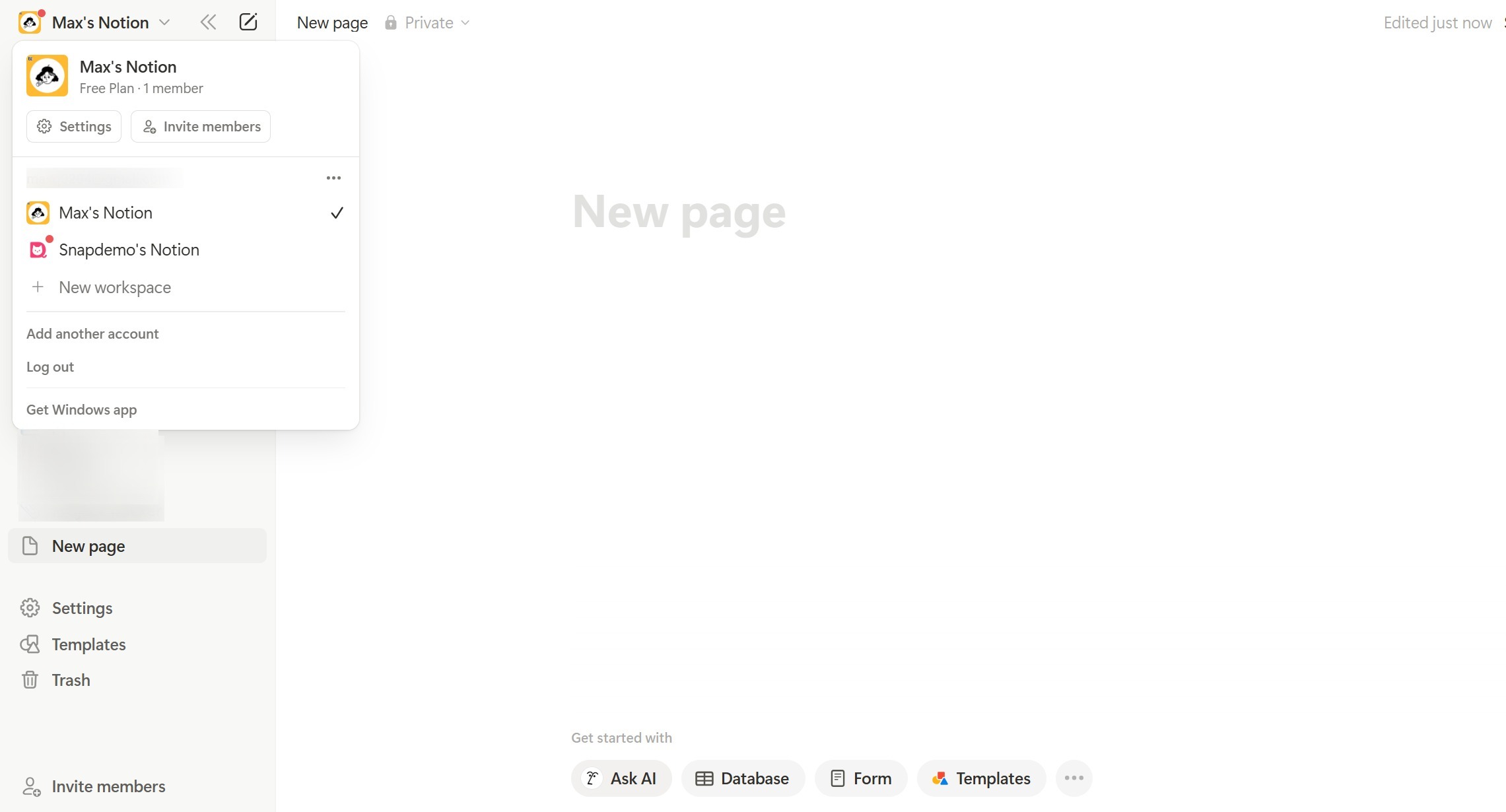 <p>Now open your other account, click the avatar and you’ll see the page that was just shared.</p>