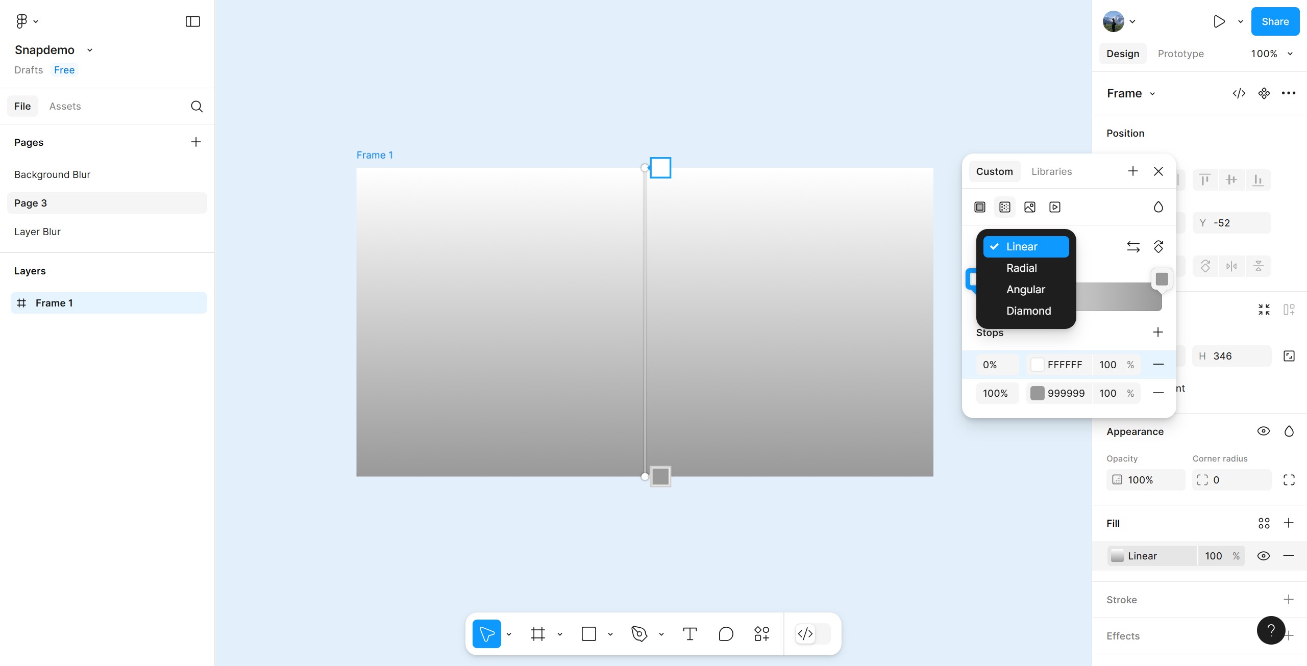<p>Click "Linear"</p>