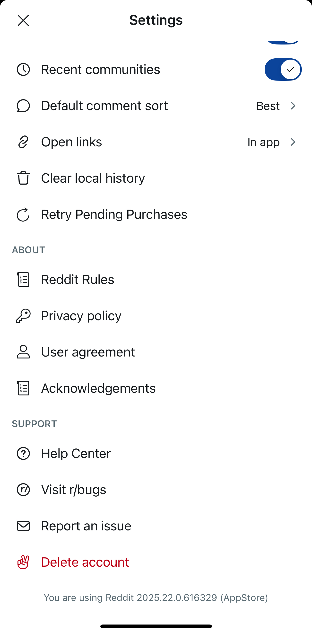 <p>Click Delete Account.</p>