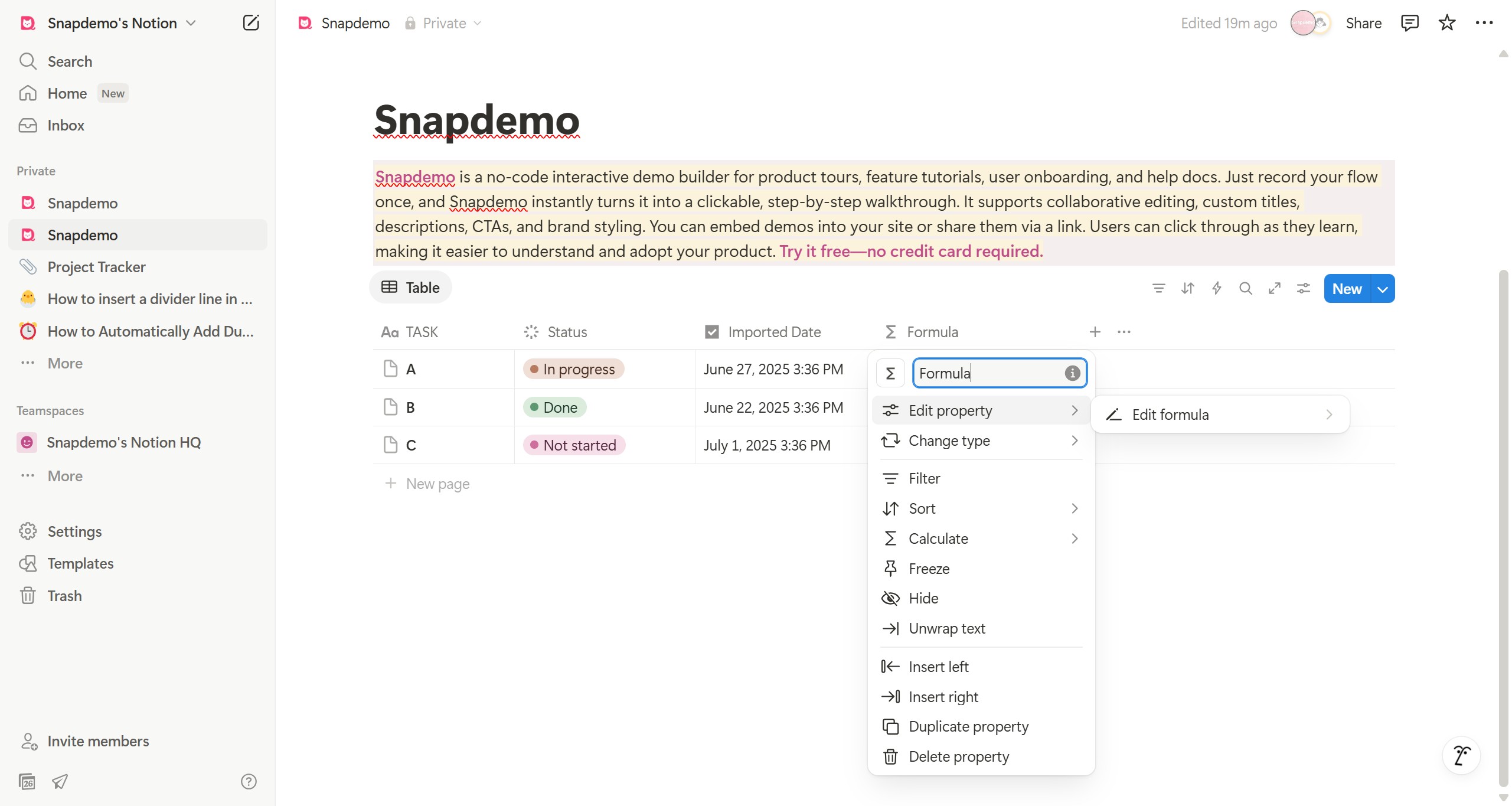 <p>Click the input</p>