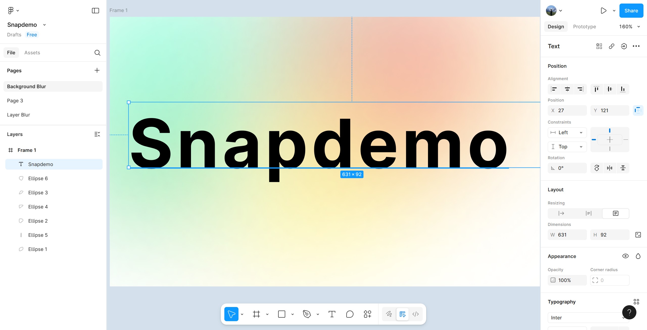 <p>First method, select the text.</p>