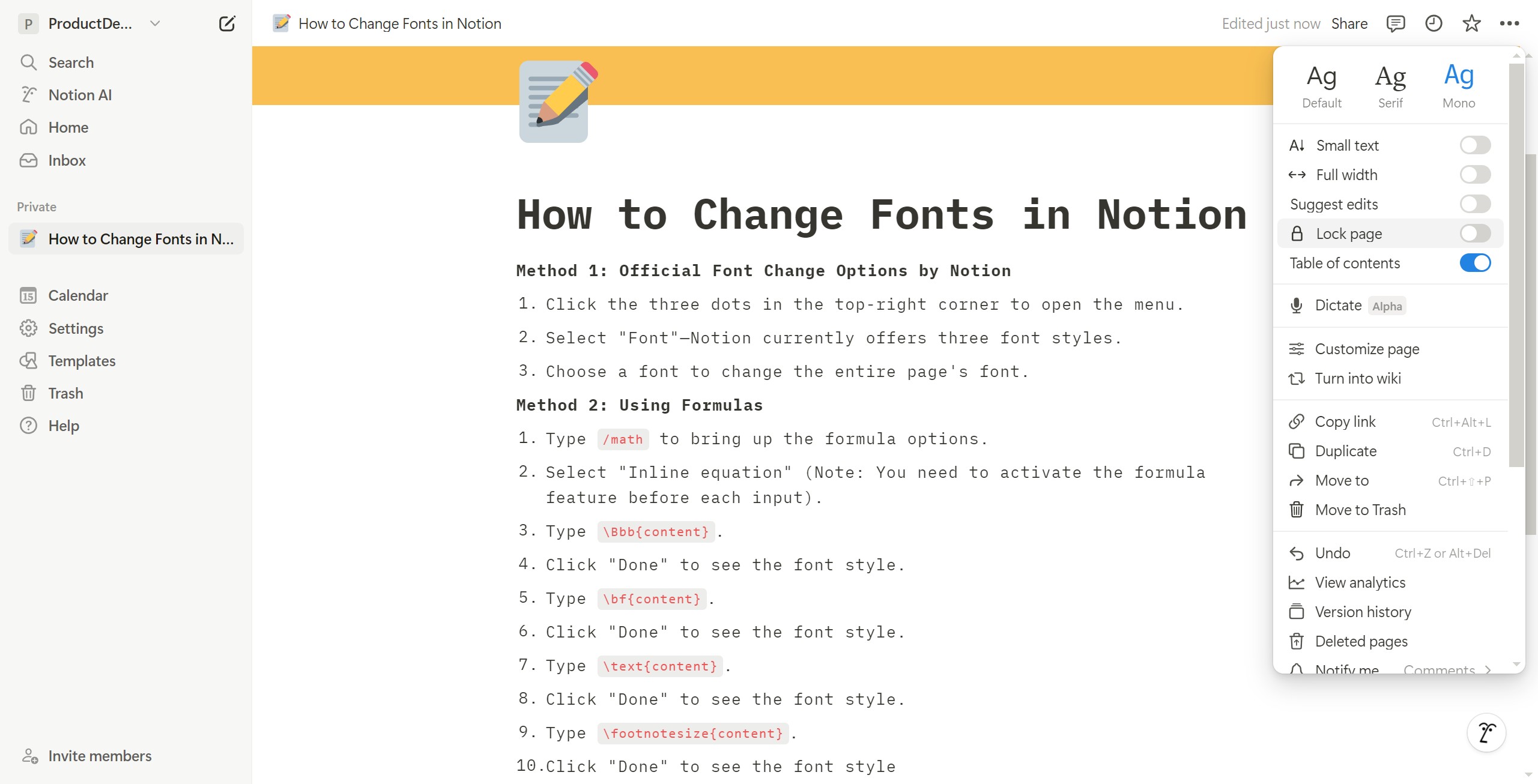 <p>Font changed. Next, use formulas to get other fonts</p>