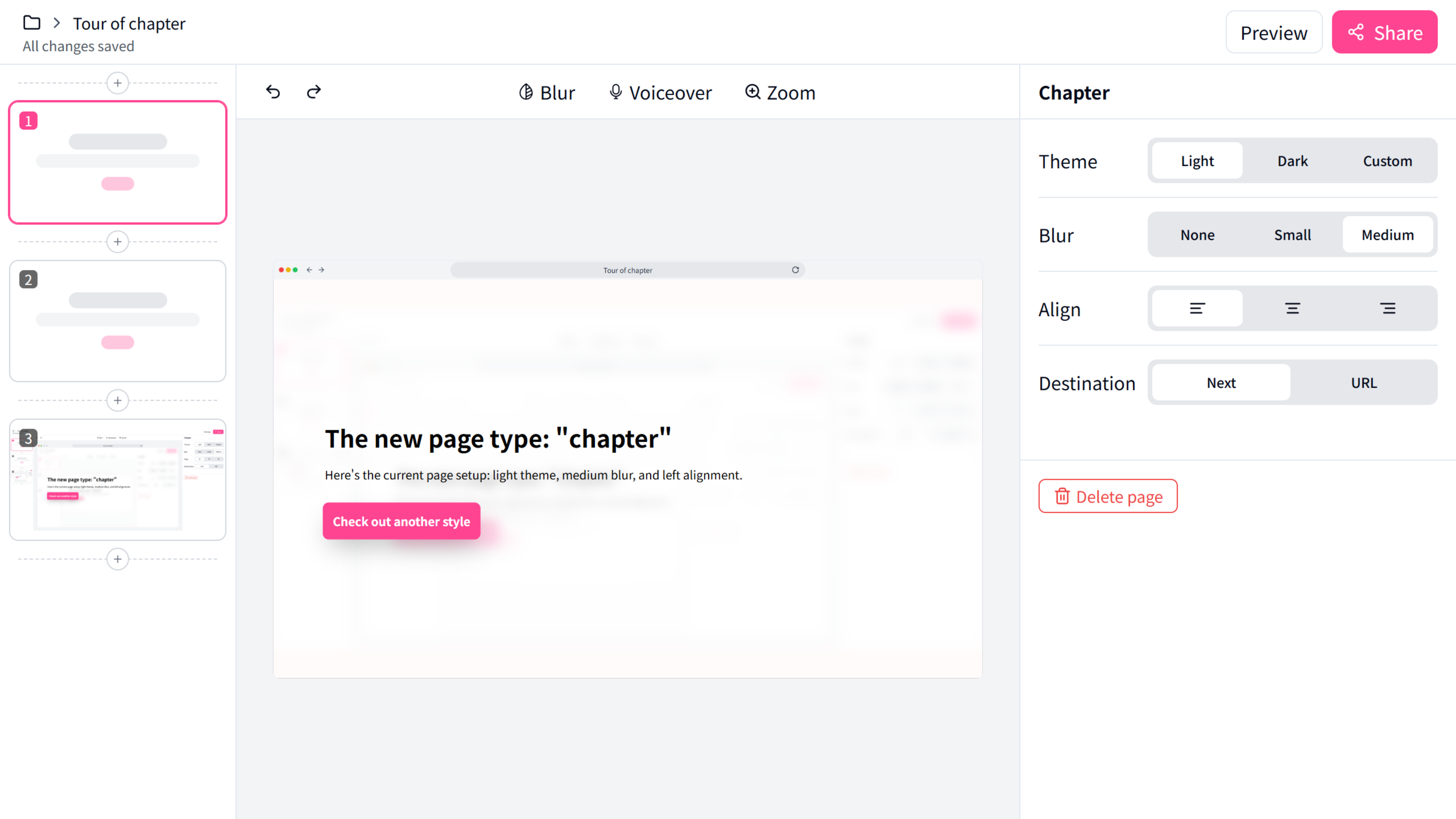 <p>You can tweak the page further right here.</p>