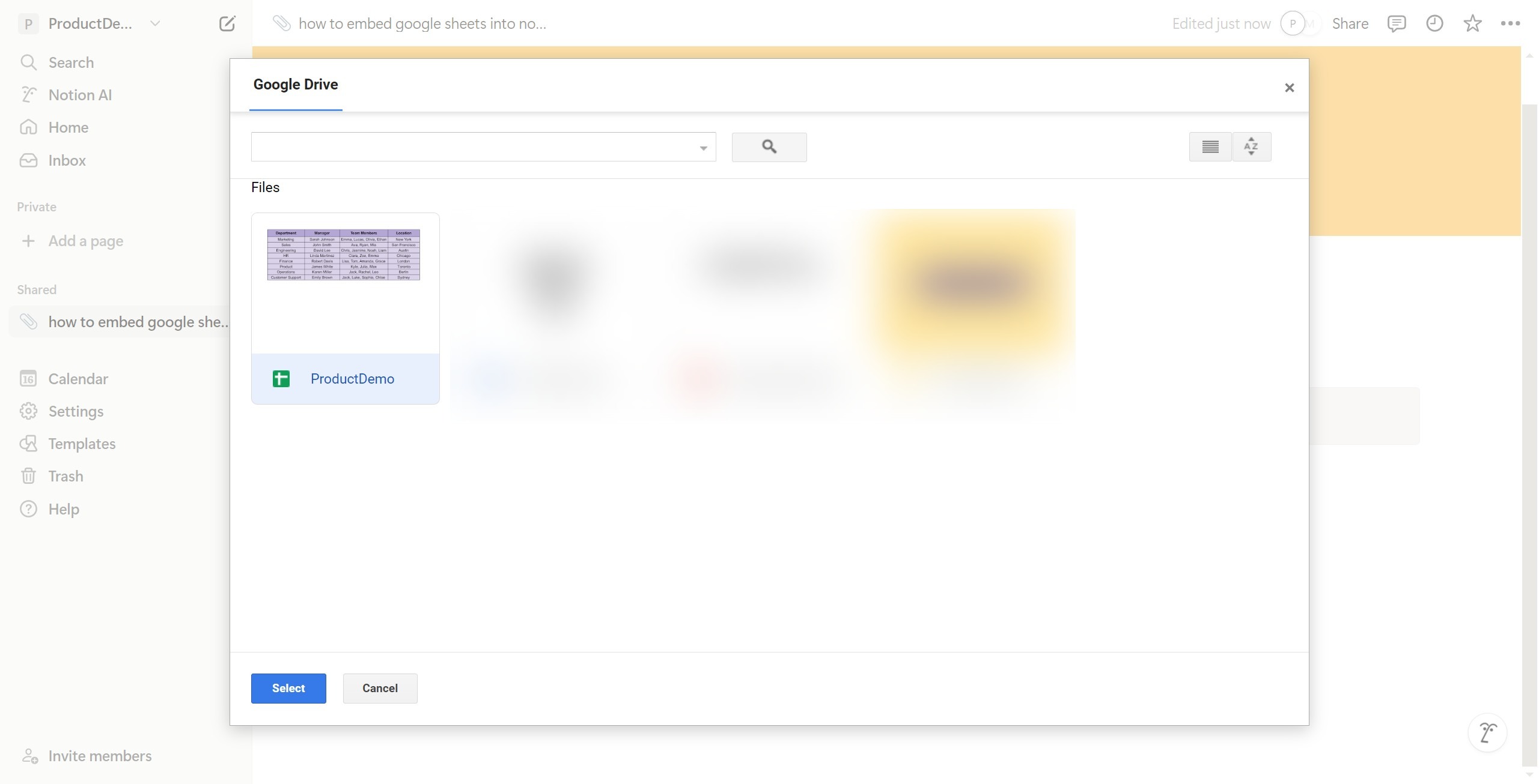 <p>Click Select</p>