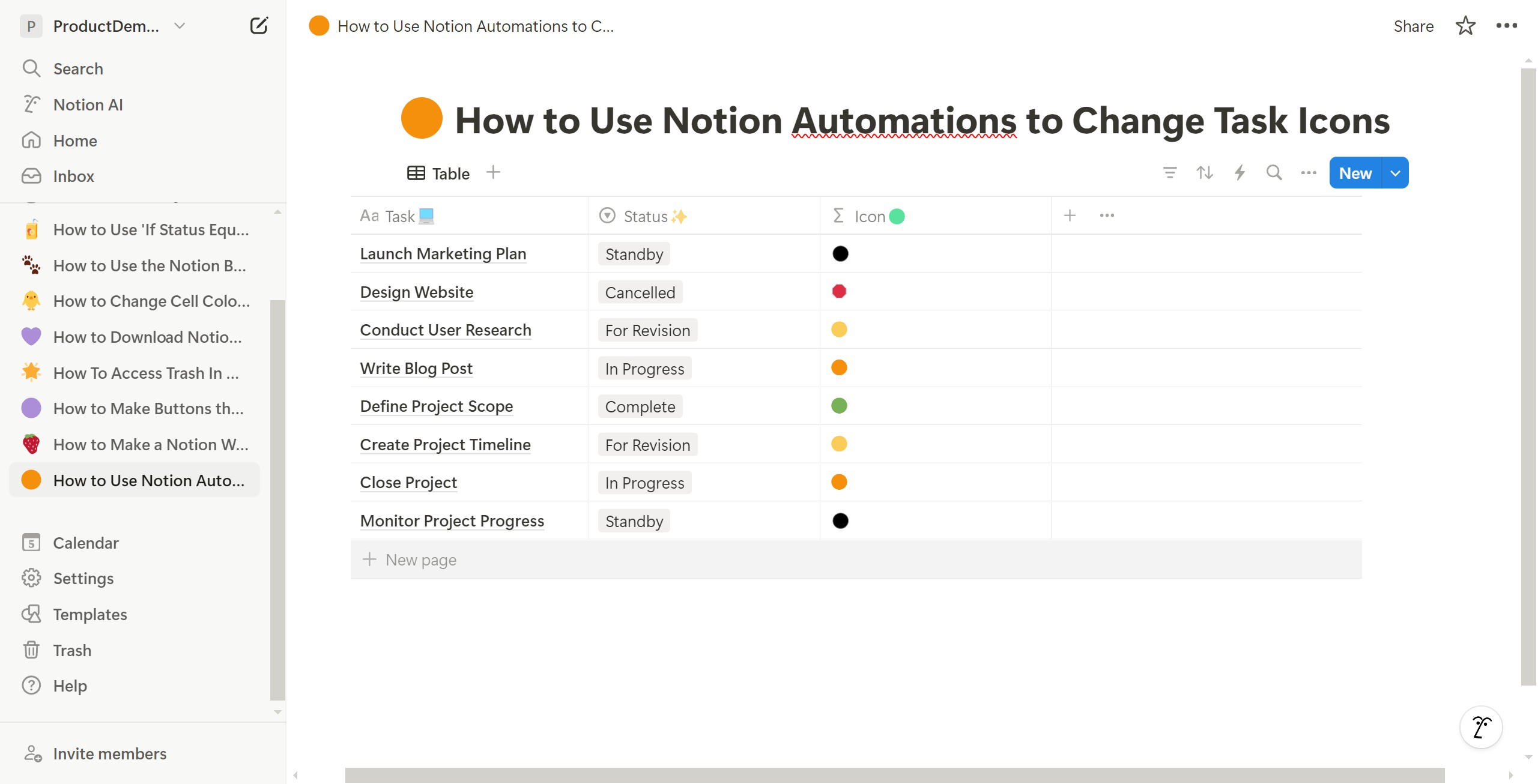 <p>How to Use Notion Automations to Change Task Icons</p>