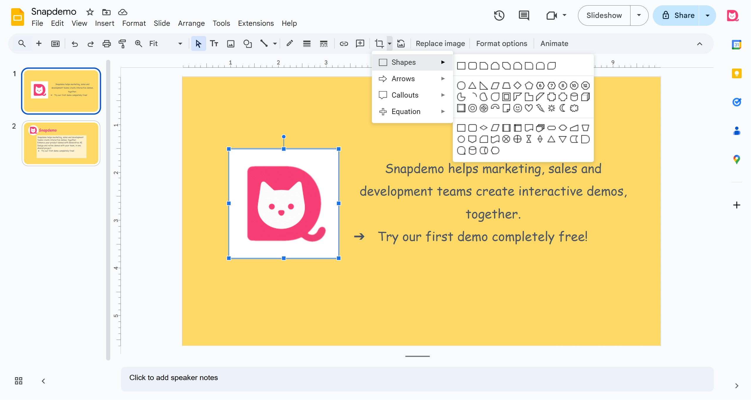 <p>Click the shapes and select a circle or any shape you want to apply.</p>