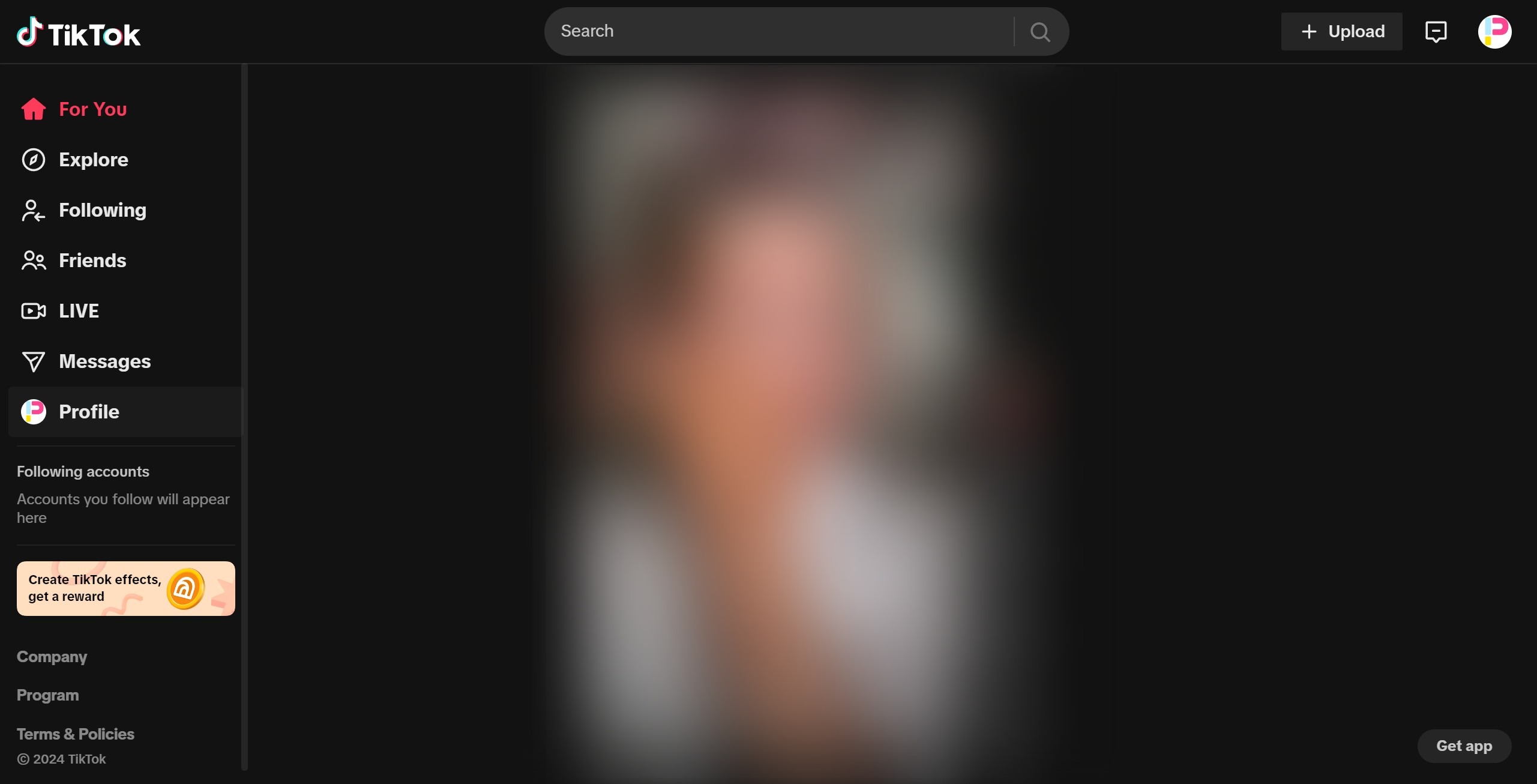 <p>Click Profile</p>