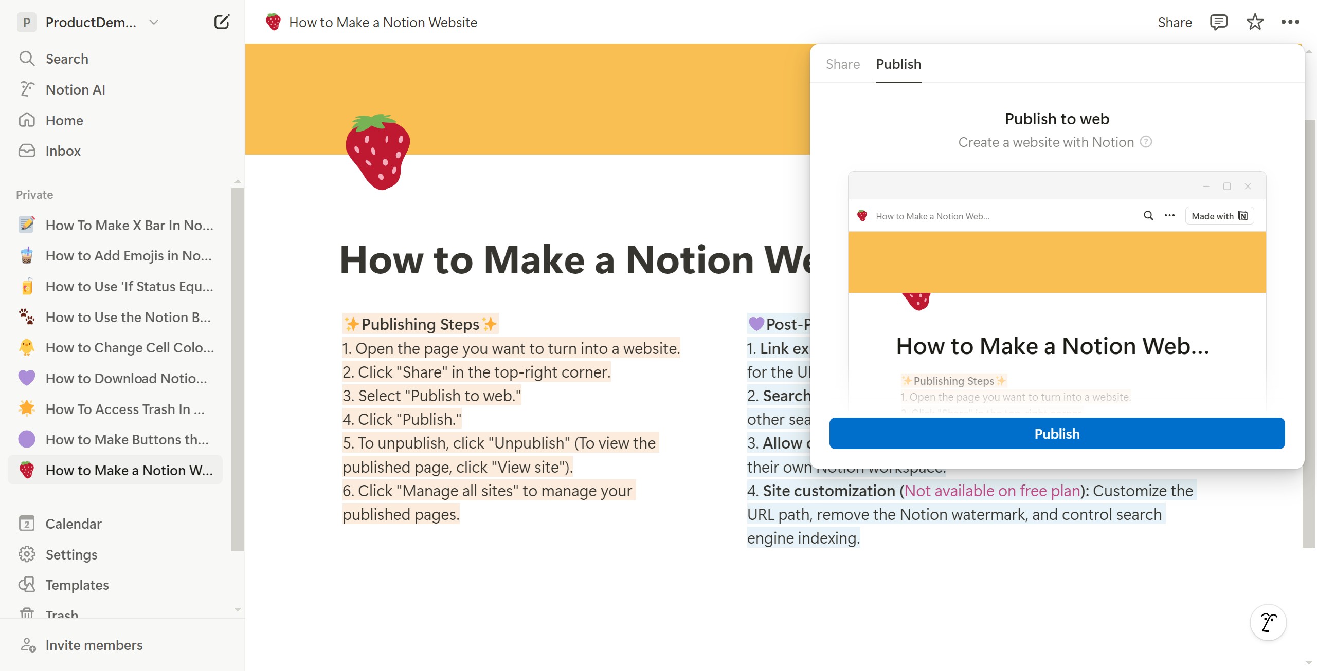 <p>Click Publish</p>