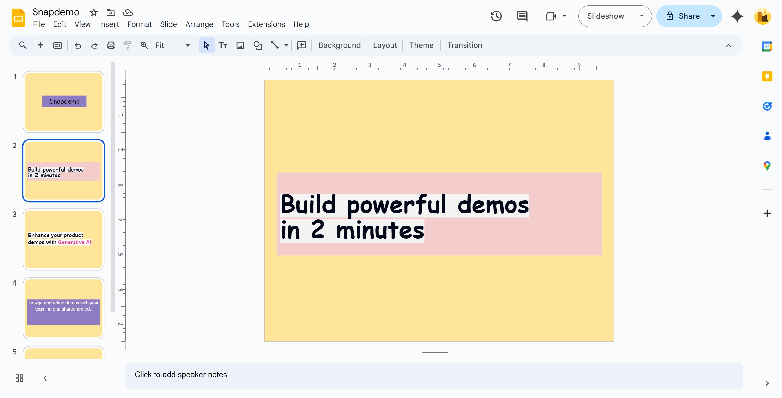<p>Click on the first slide in the range and hold down the Shift key.</p>