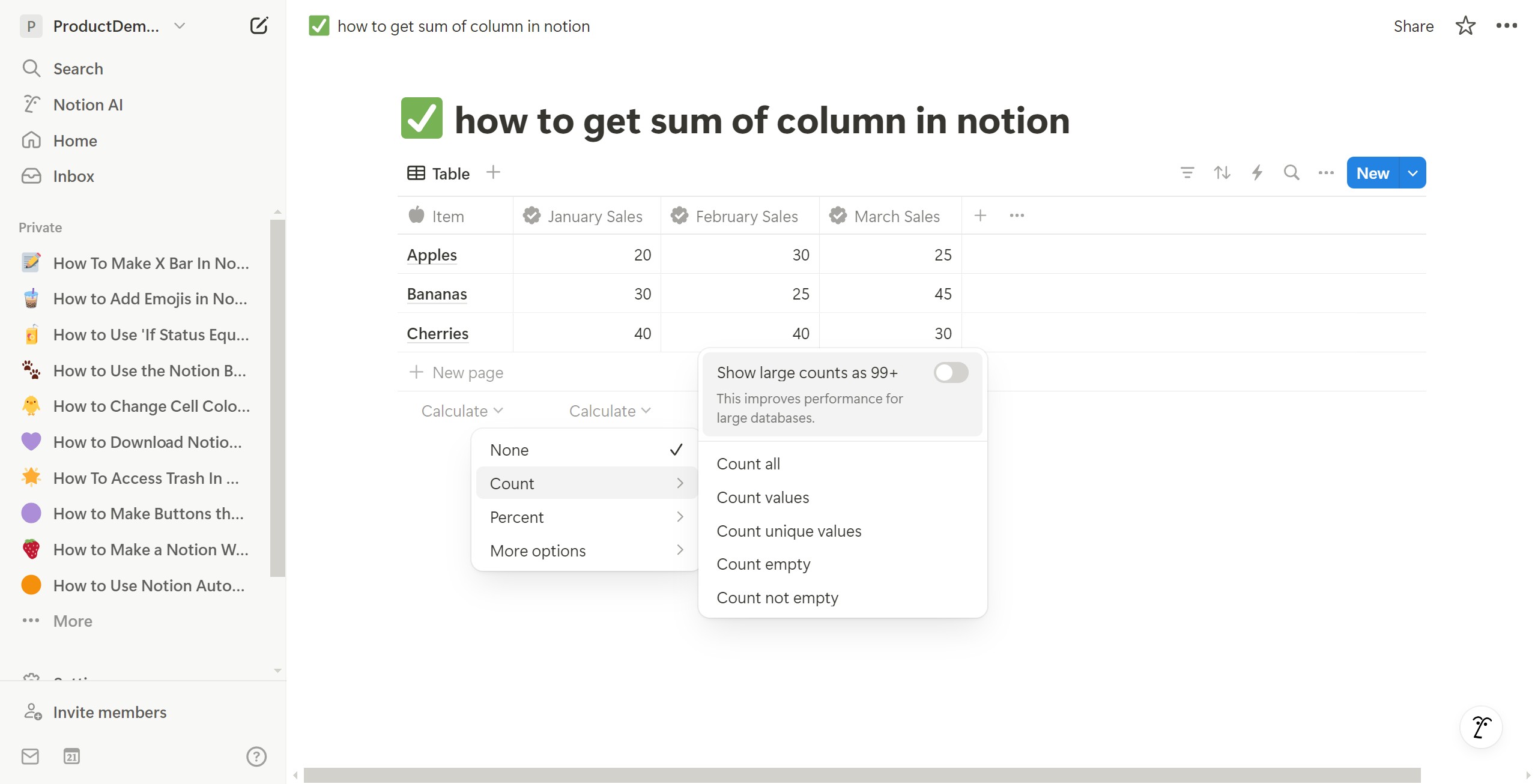 <p>Click Count</p>