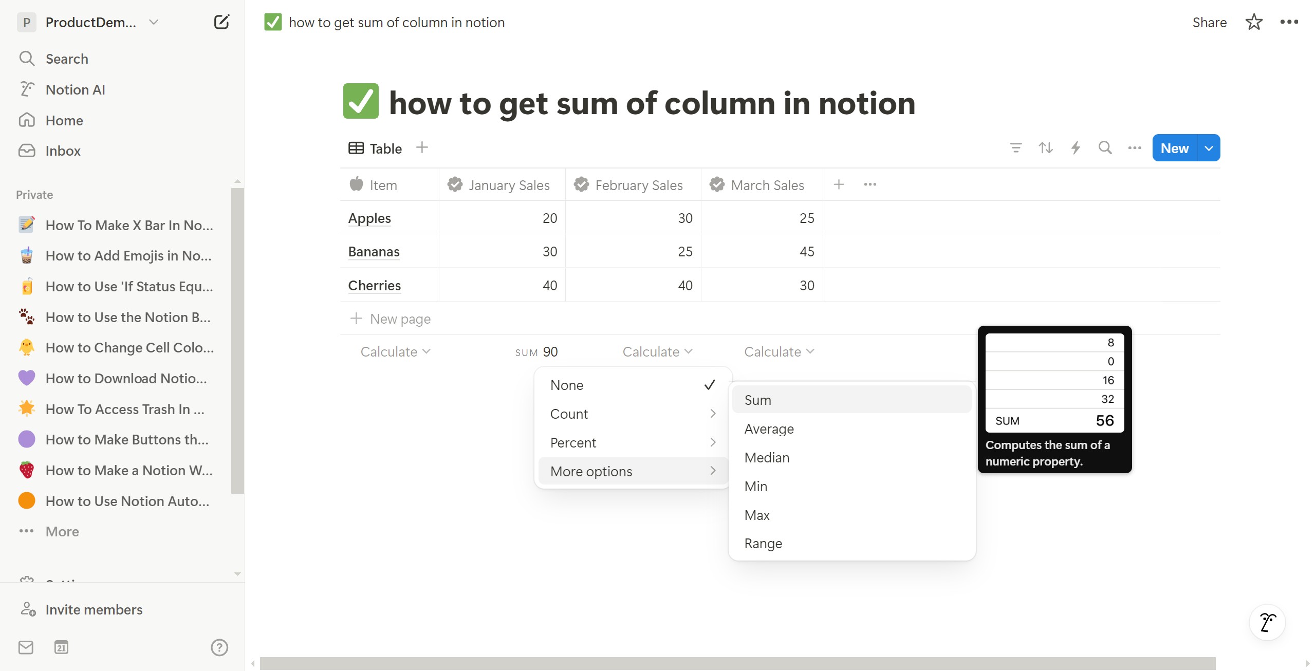 <p>Click Sum</p>