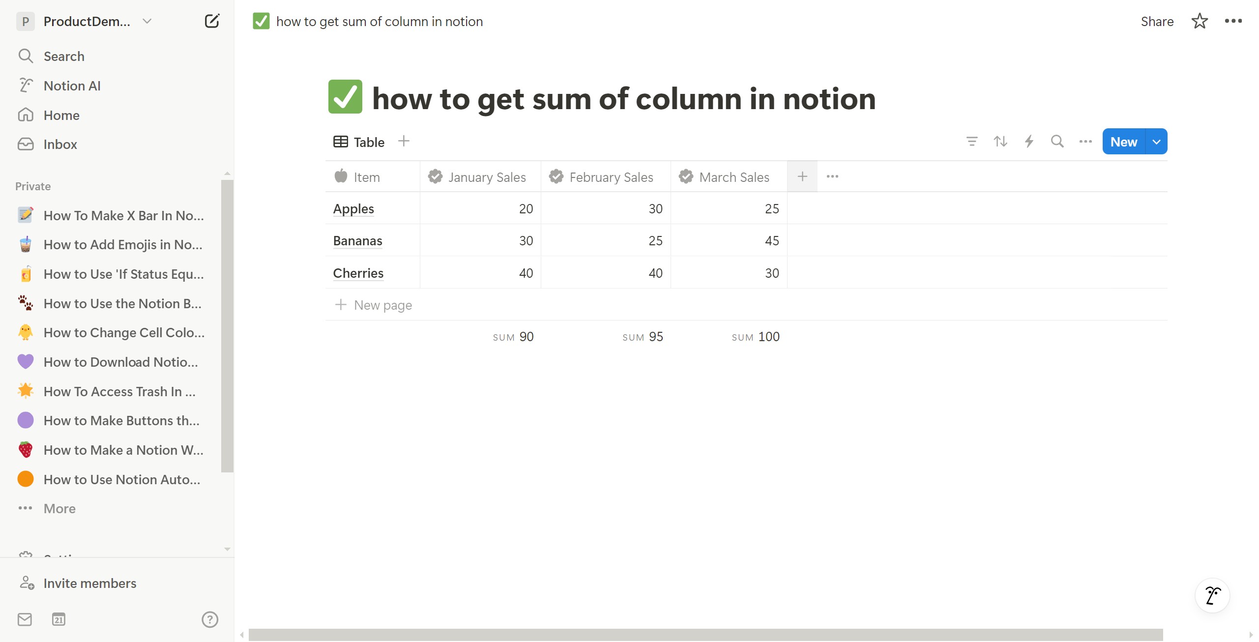 <p>The column totals have been calculated. Next, let&#39;s move on to calculating the row totals.</p>