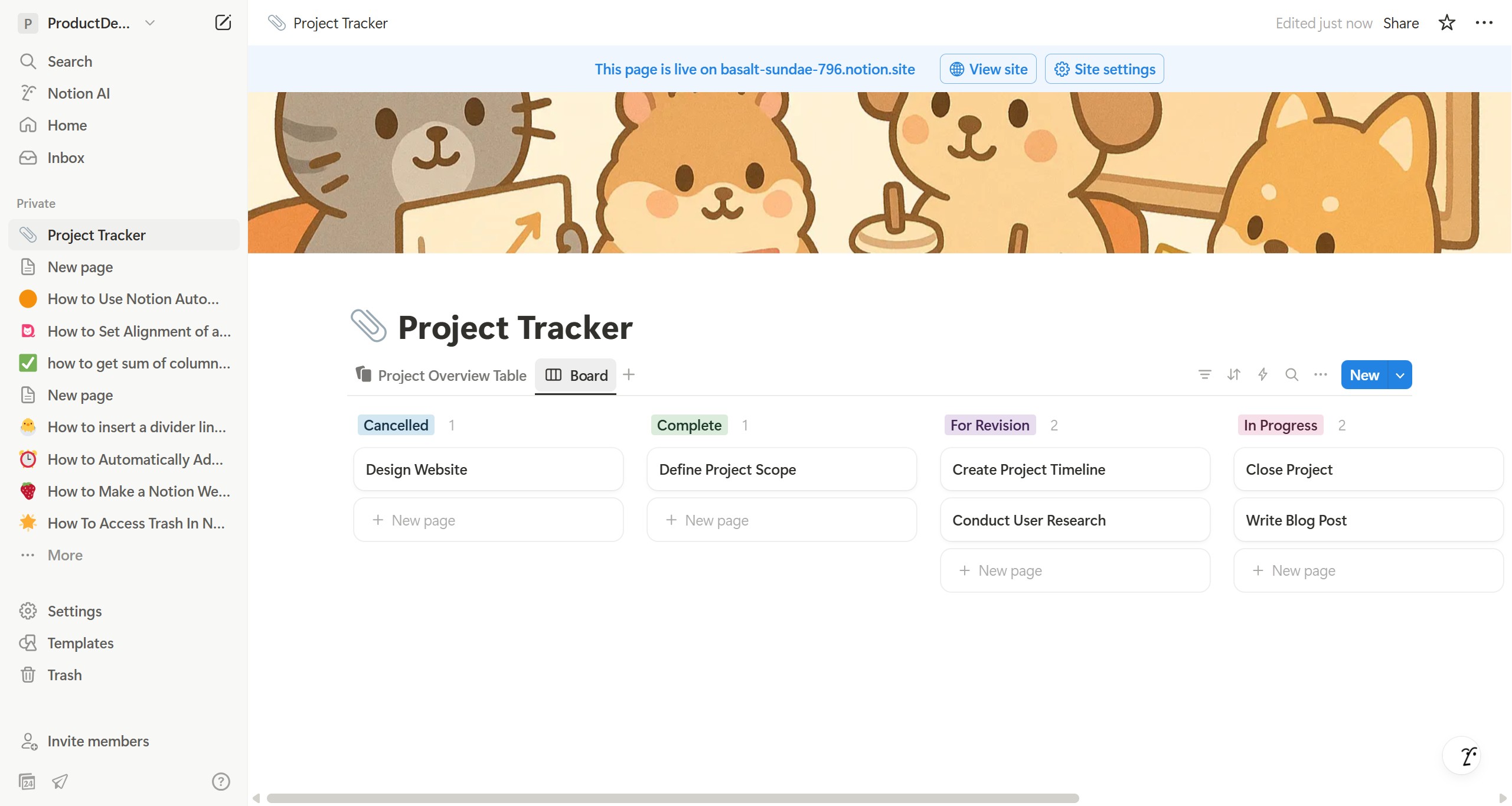 <p>Click "Board"</p>