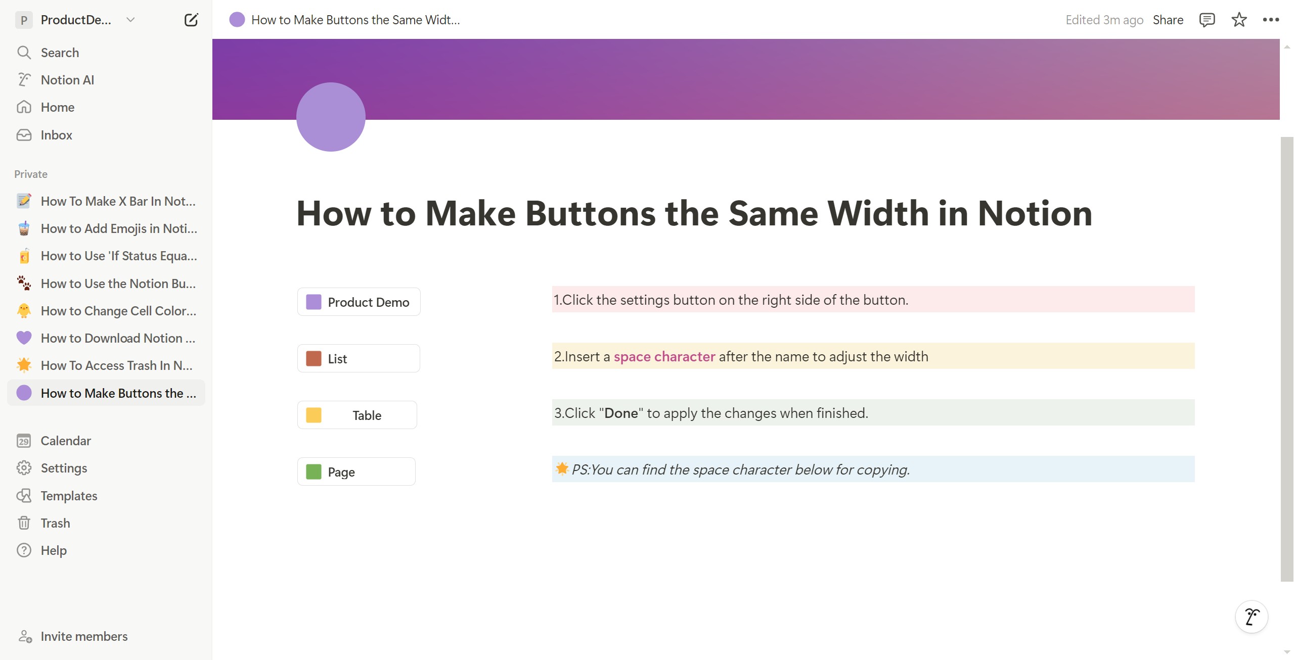 <p>The button widths have been adjusted, and now they all look the same size.</p>