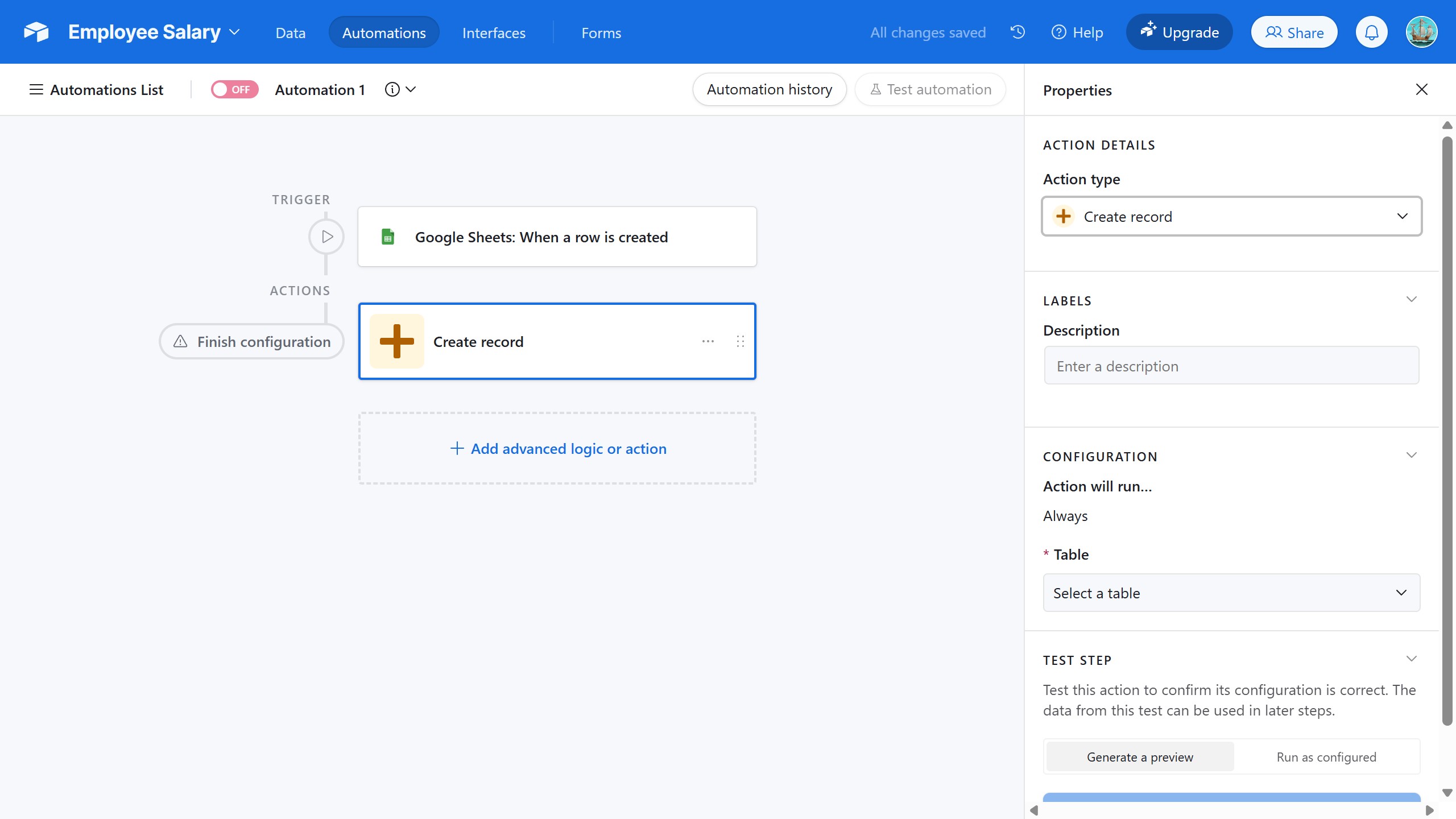 <p>Click "Create record"</p>