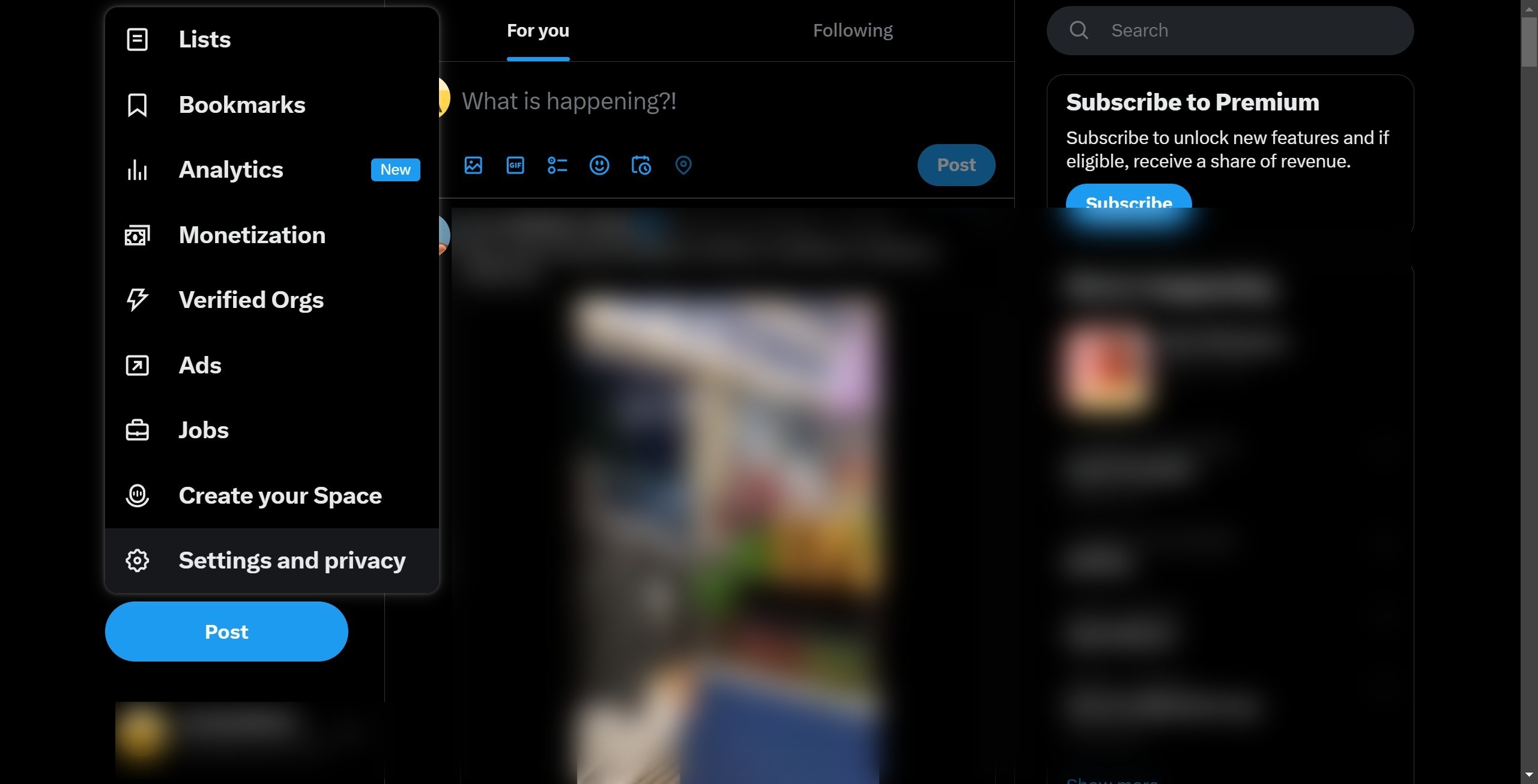 <p>Then, click on "Settings and Privacy."</p>