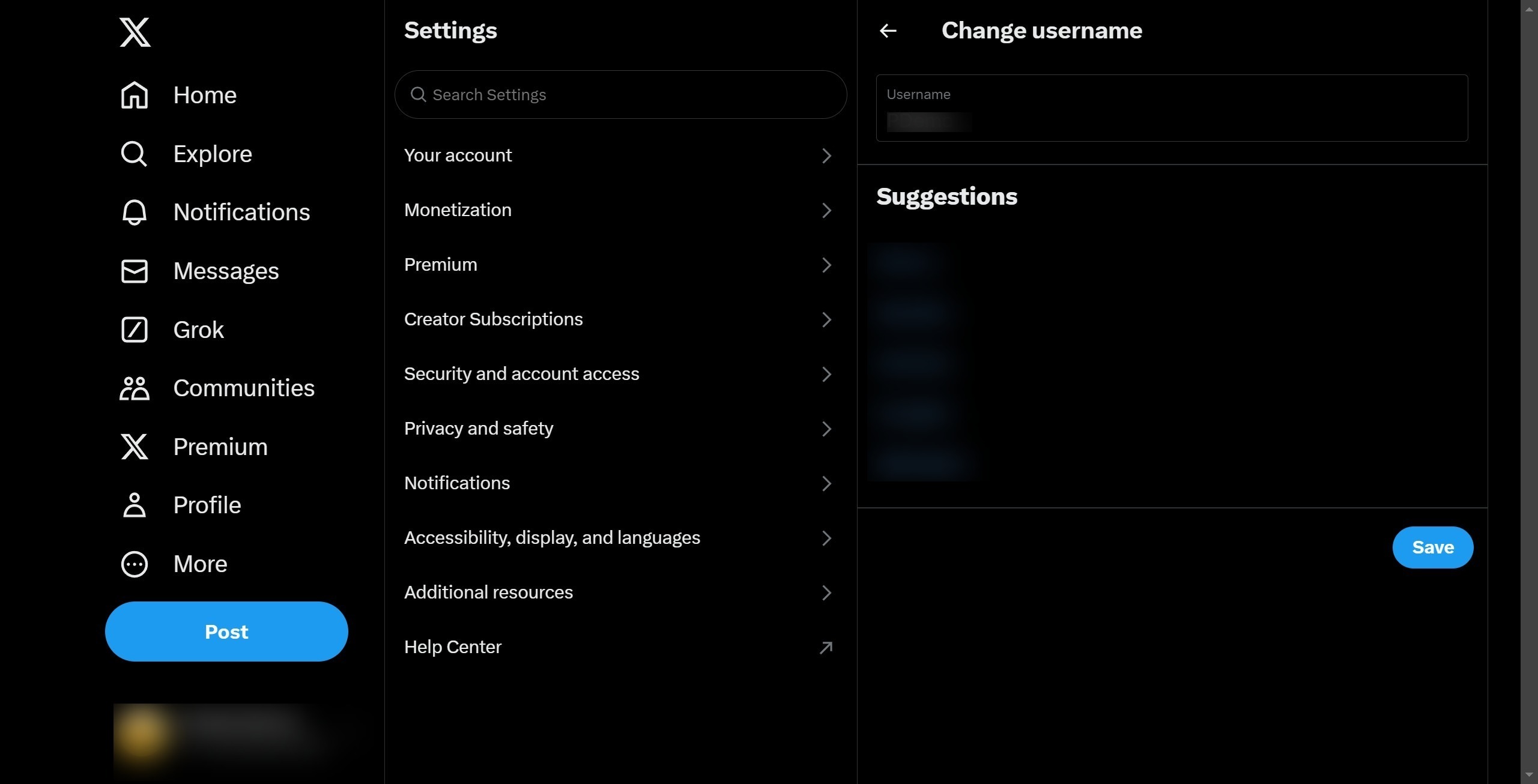 <p>Once you're done editing, just click "save" and your username will be changed.</p>